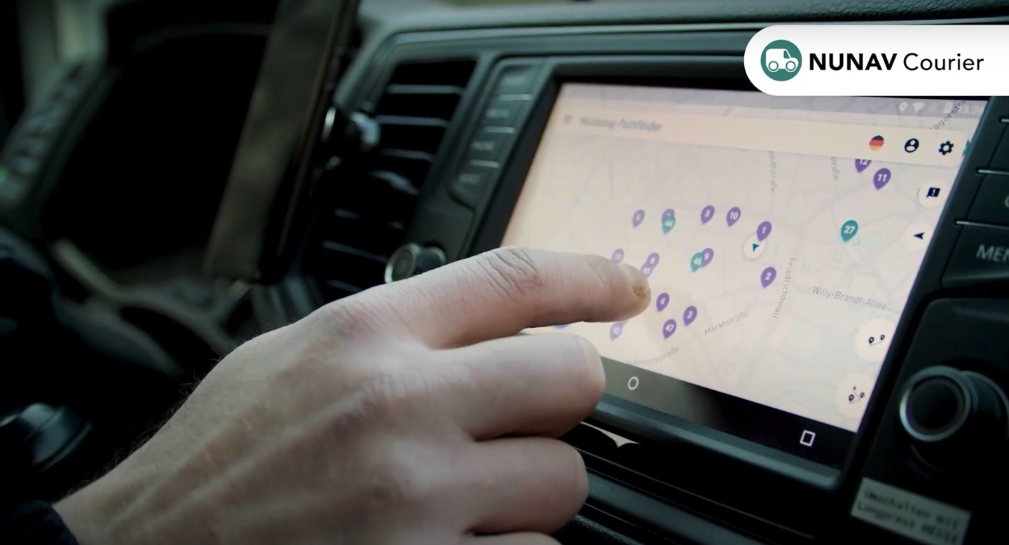 NUNAV Courier Car Integration in VW Crafter